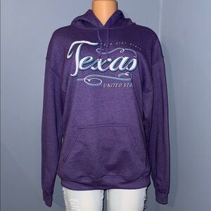 Gildan Purple Texas Hoodie - Size medium